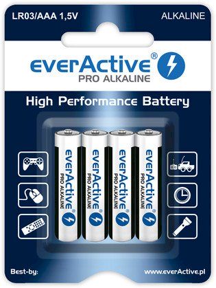 Bateria LR03/AAA EVERACTIVE (4szt)